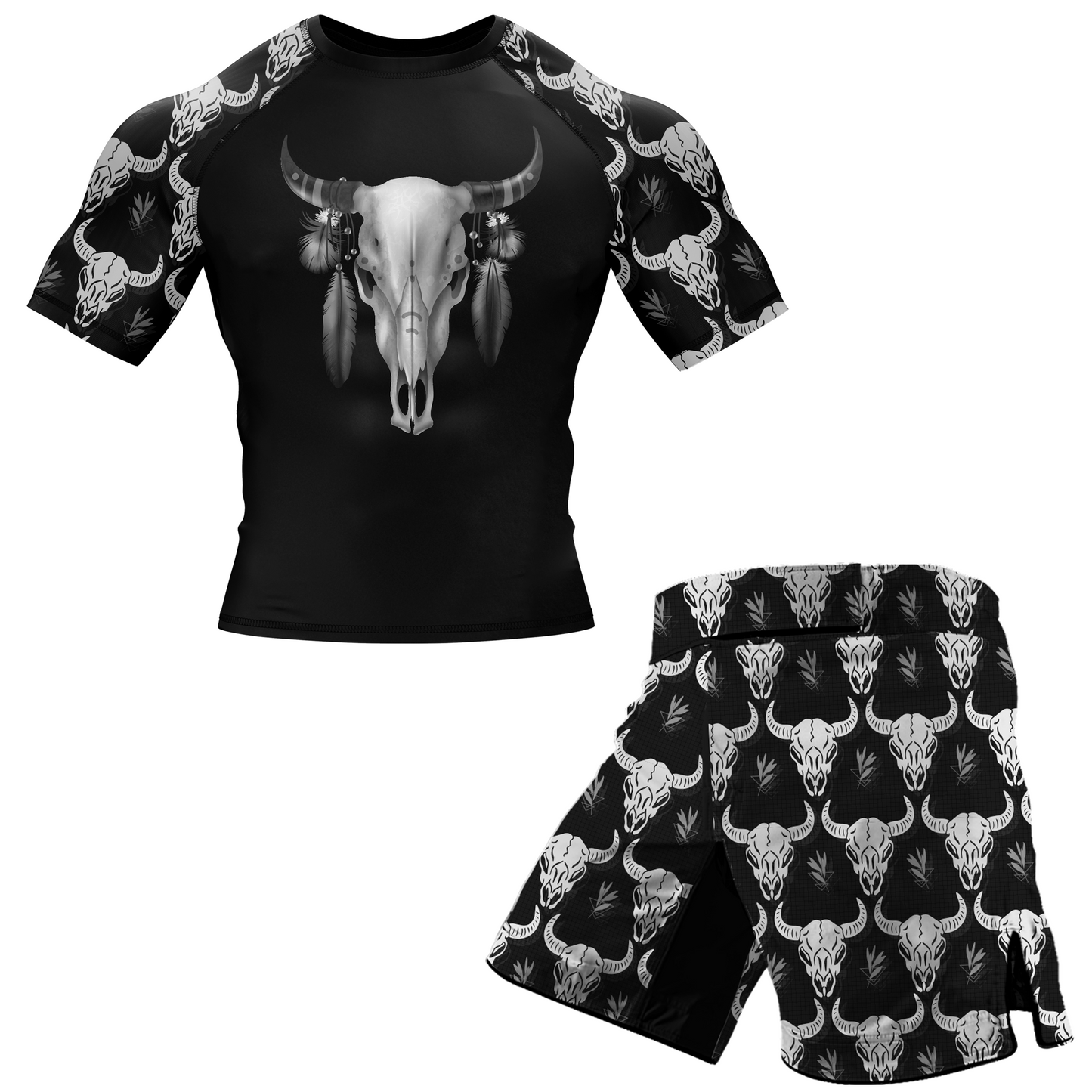 Boho Bull BJJ Rash Guard - Shortsleeve