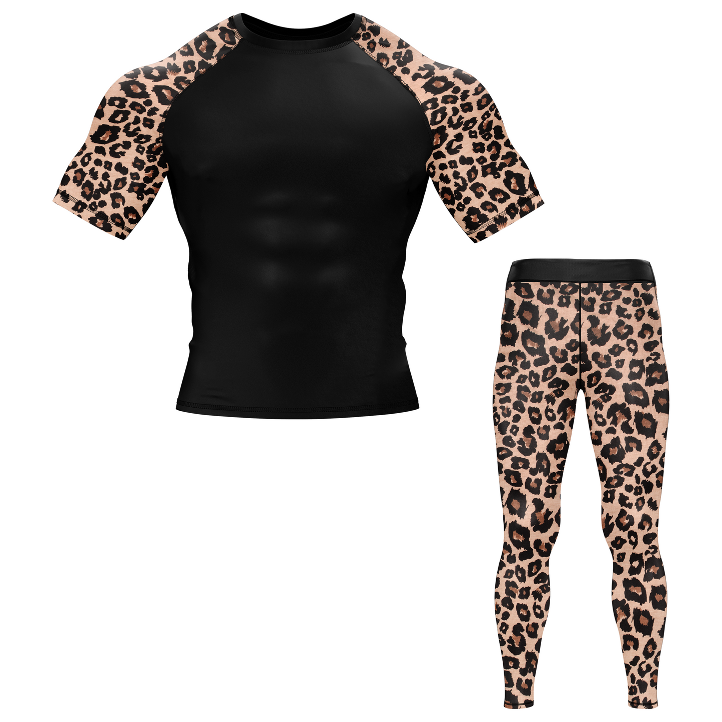 Leopard Takedown BJJ Rash Guard - Shortsleeve