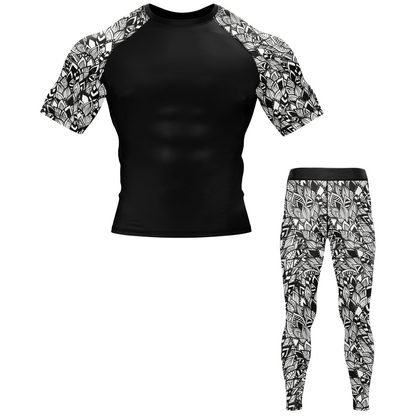 Dark Boho BJJ Rash Guard - Shortsleeve