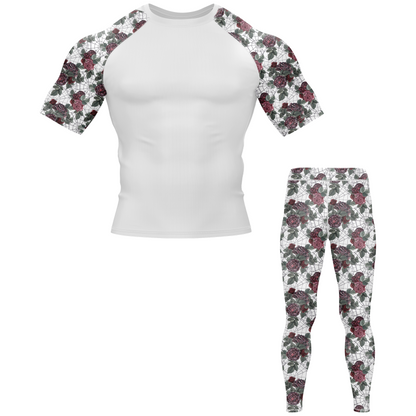 Spider Rose BJJ Rash Guard - Short Sleeve