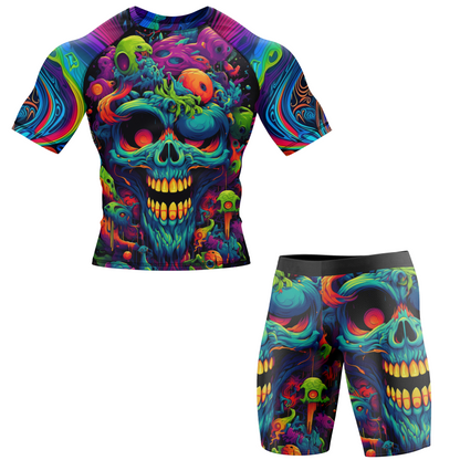 Psychedelic Lock BJJ Spats Shorts