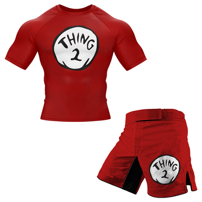 Thing 1 & Thing 2 BJJ Rash Guard - Short Sleeve