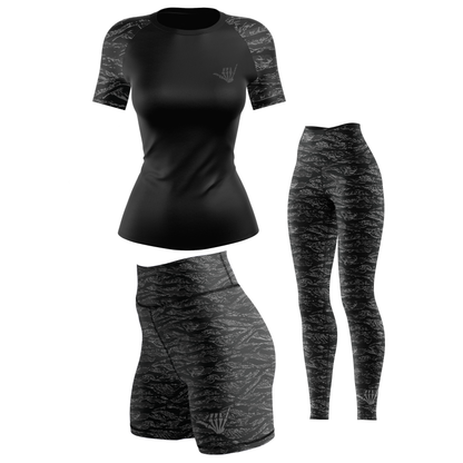 Night Tiger Women's BJJ Rash Guard - Short Sleeve