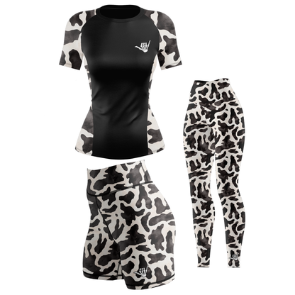 Cow Catcher Women's BJJ Rash Guard - Short Sleeve