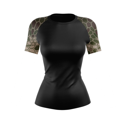 Venom Hunter Women's BJJ Rash Guard - Short Sleeve