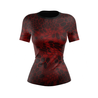 Venom Hunter Women's BJJ Rash Guard - Short Sleeve