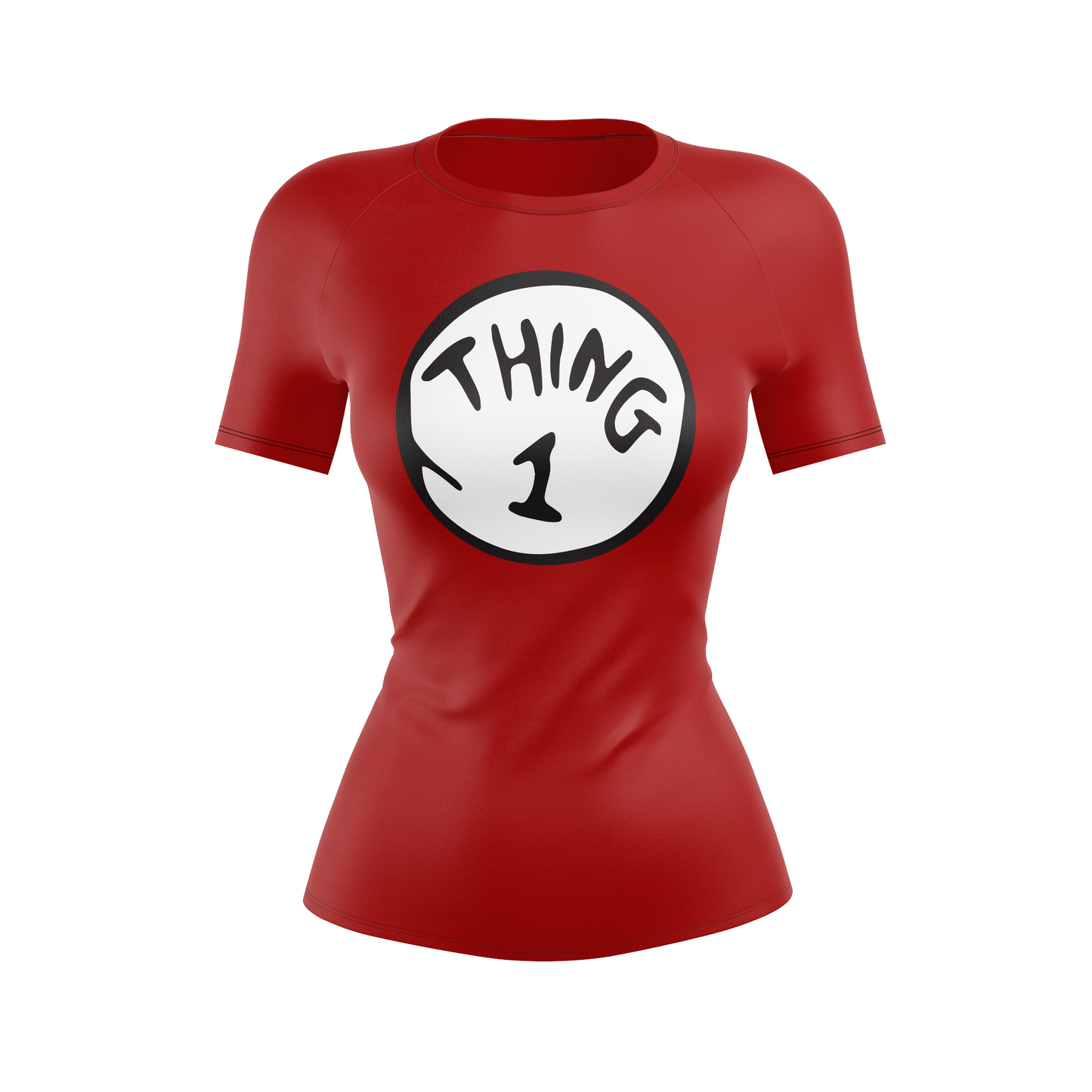 Thing 1 & Thing 2 Women's BJJ Rash Guard - Short Sleeve