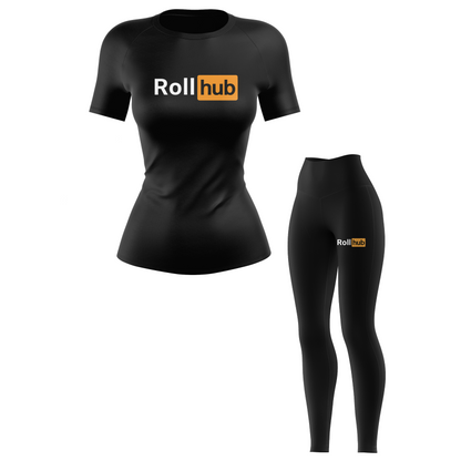 RollHub Women's BJJ Rash Guard - Shortsleeve