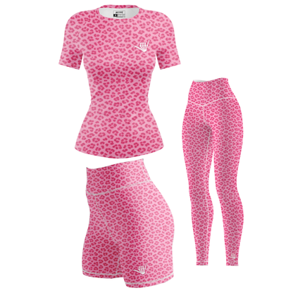 Pink Predator Women's BJJ Rash Guard - Short Sleeve