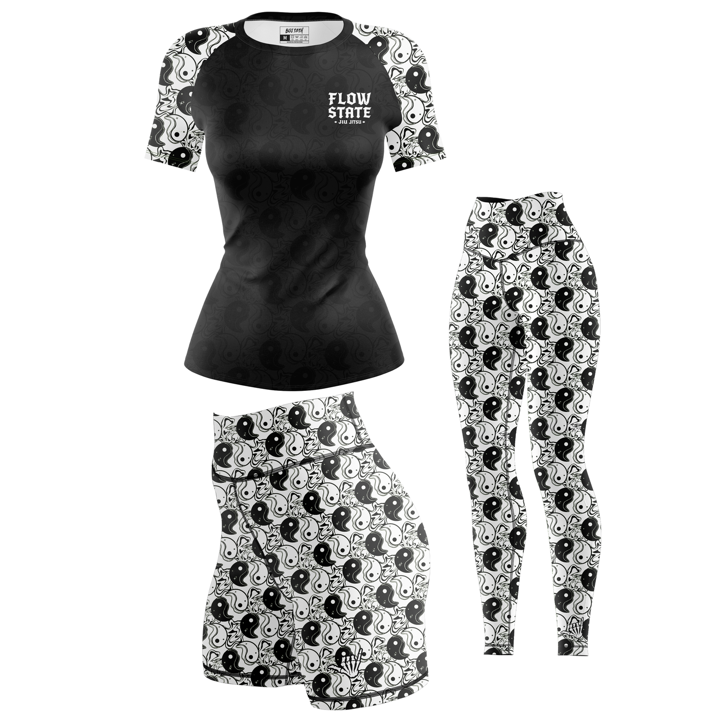 Yin Yang Women's BJJ Rash Guard - Short Sleeve