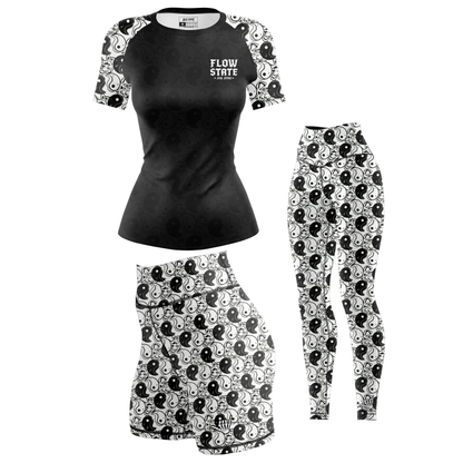 Yin Yang Women's BJJ Rash Guard - Short Sleeve