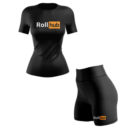 RollHub Women's BJJ Rash Guard - Shortsleeve