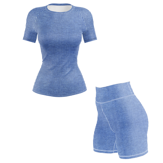 Classic Denim Women's BJJ Rash Guard - Shortsleeve