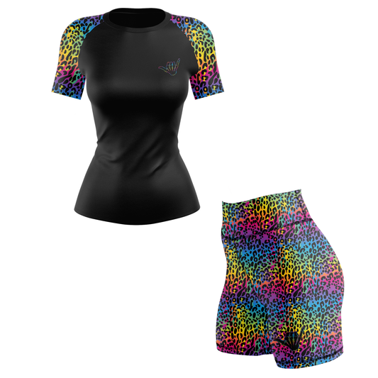 Colorful Savage Women's BJJ Rash Guard - Shortsleeve