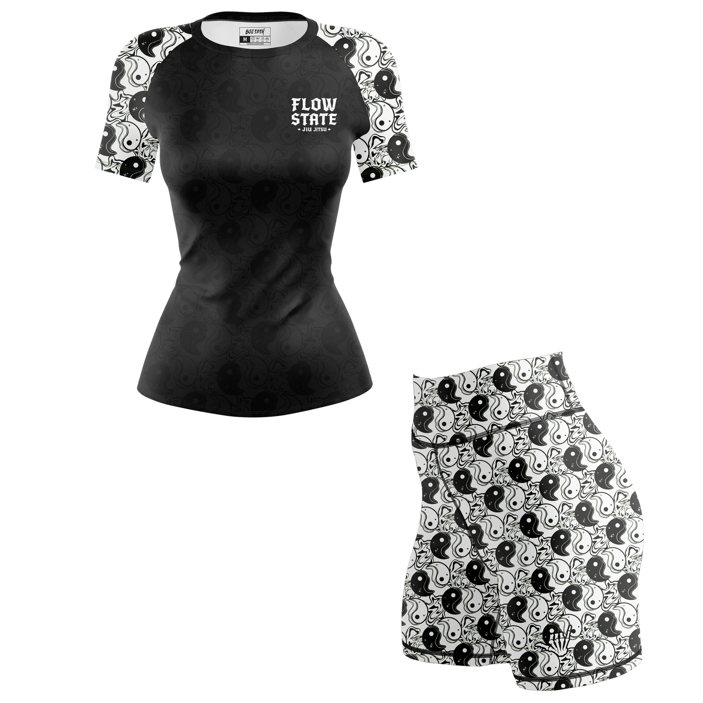 Yin Yang Women's BJJ Rash Guard - Short Sleeve