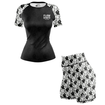 Yin Yang Women's BJJ Rash Guard - Short Sleeve