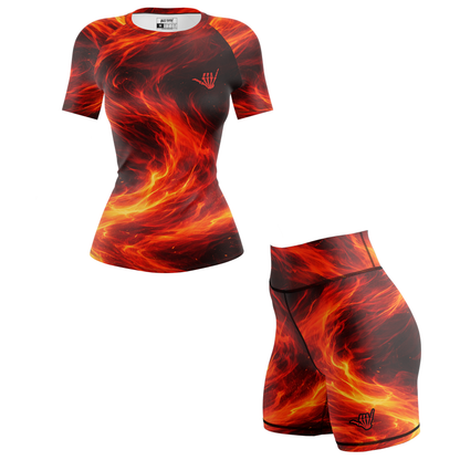 Force Women's BJJ Rash Guard - Short Sleeve