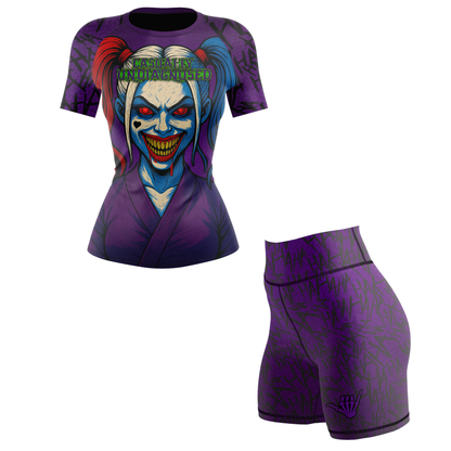 Casually Undiagnosed Women's BJJ Rash Guard - Short Sleeve