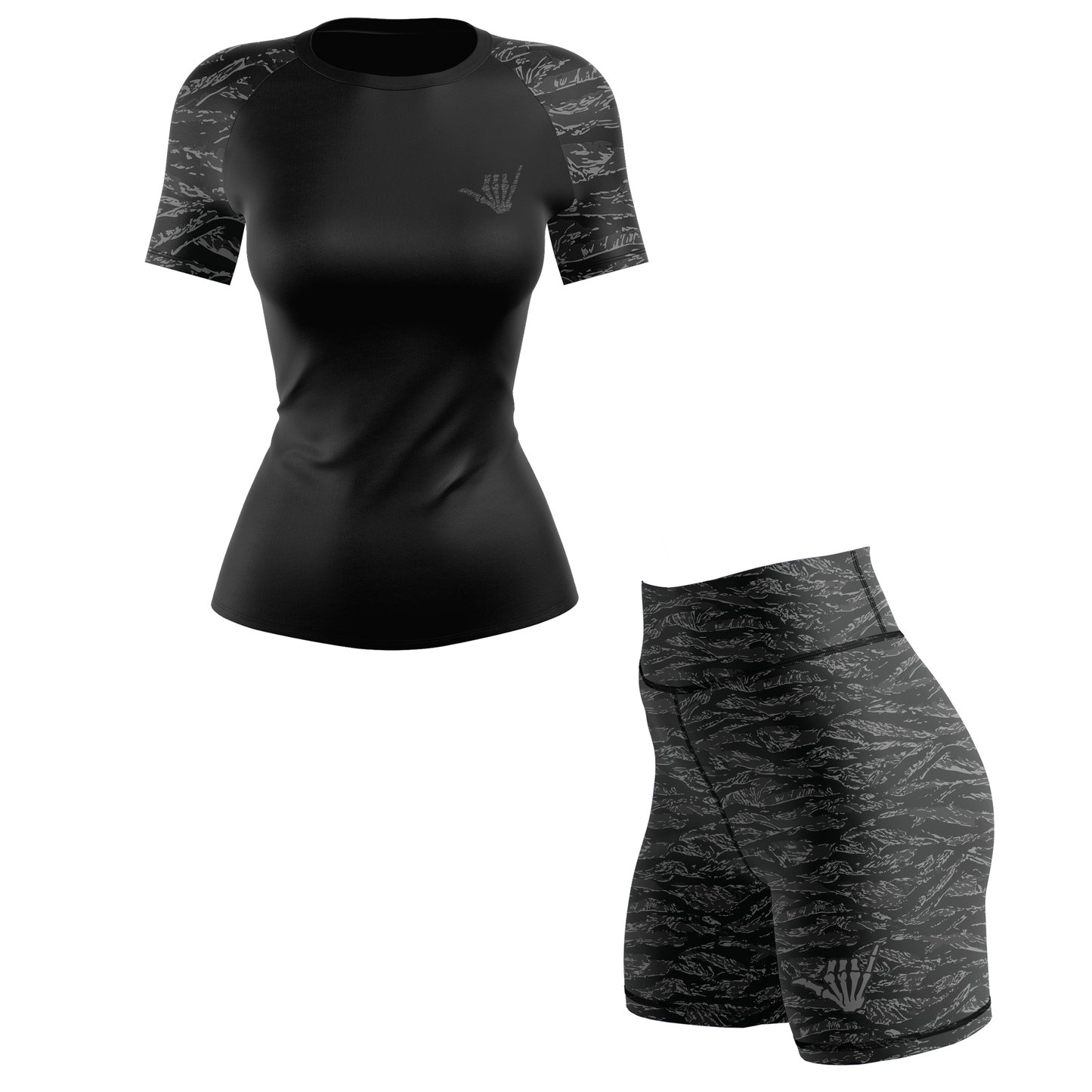 Night Tiger Women's BJJ Rash Guard - Short Sleeve