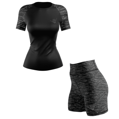 Night Tiger Women's BJJ Rash Guard - Short Sleeve