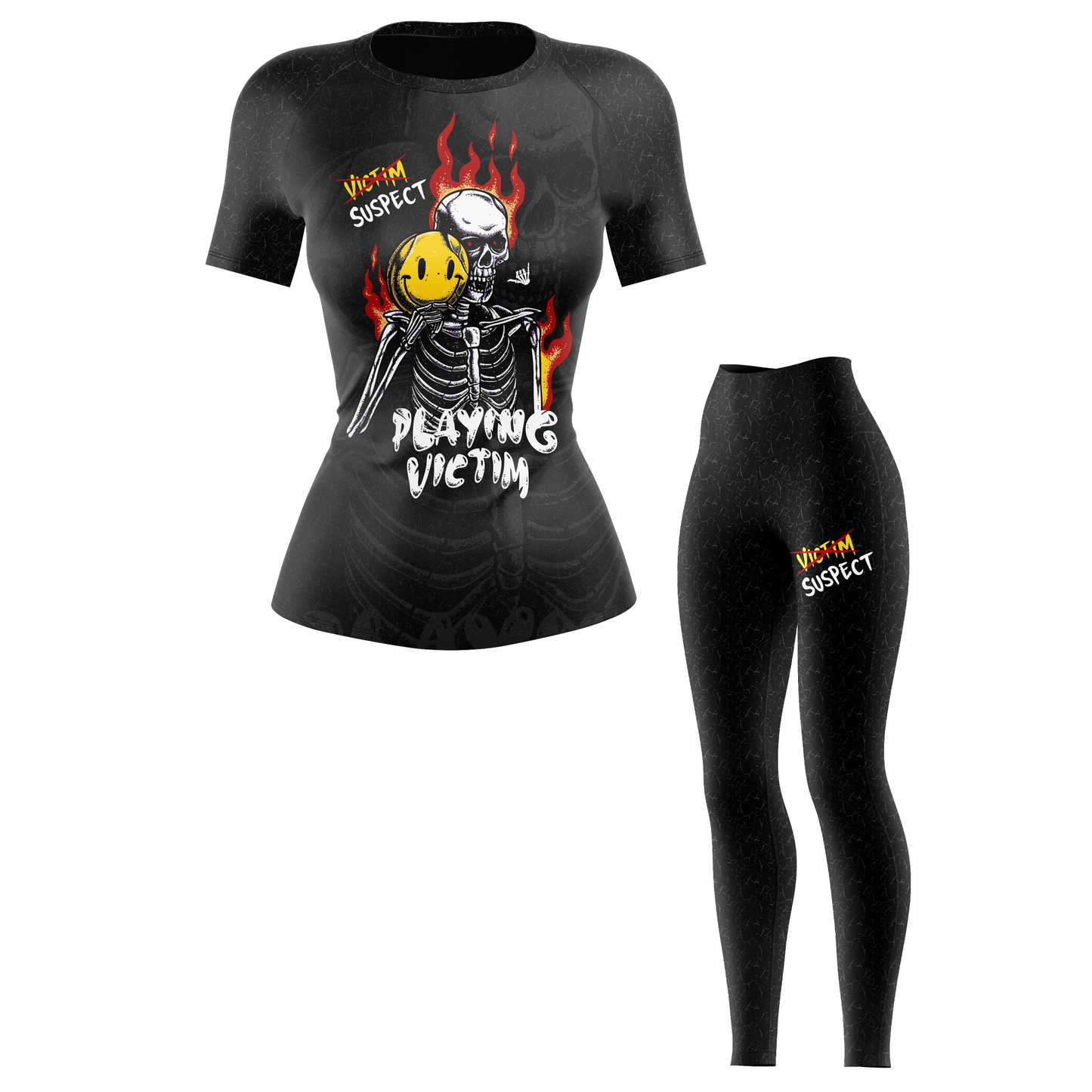 Playing Victim Women's BJJ Rash Guard - Shortsleeve