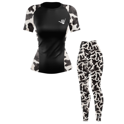Cow Catcher Women's BJJ Rash Guard - Short Sleeve