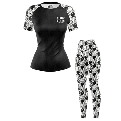 Yin Yang Women's BJJ Rash Guard - Short Sleeve
