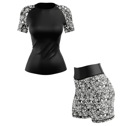 Dark Boho Women's BJJ Rash Guard - Shortsleeve