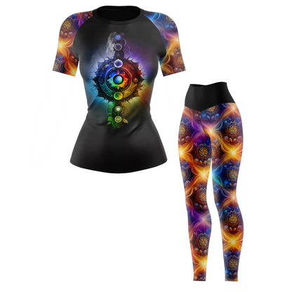 Chakra Armor Women's BJJ Rash Guard - Short Sleeve