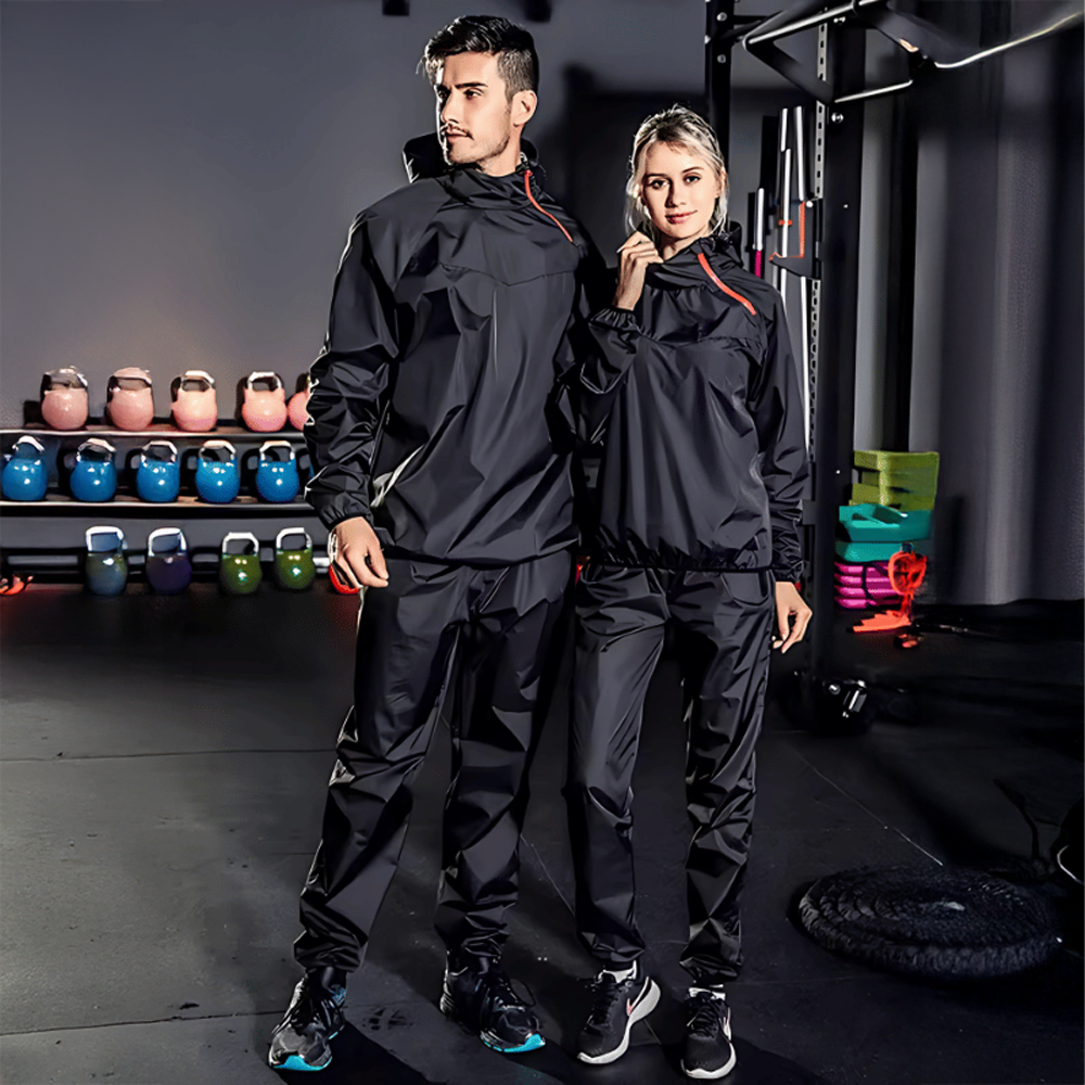 Red Hooded Sauna Suit