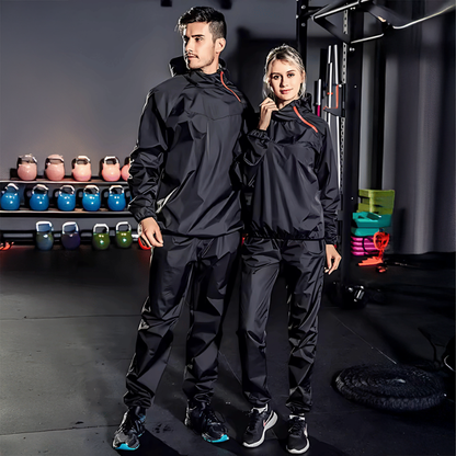 Red Hooded Sauna Suit