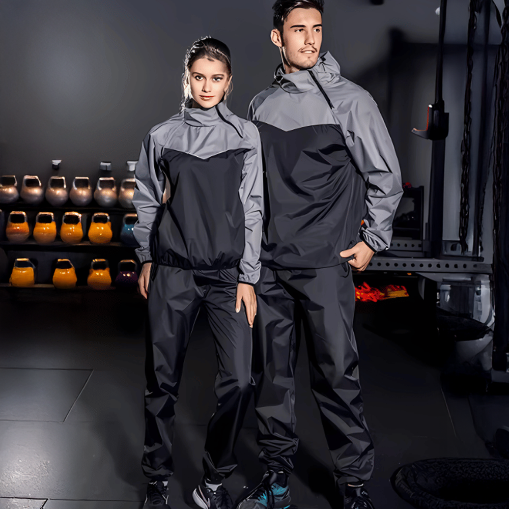 Red Hooded Sauna Suit