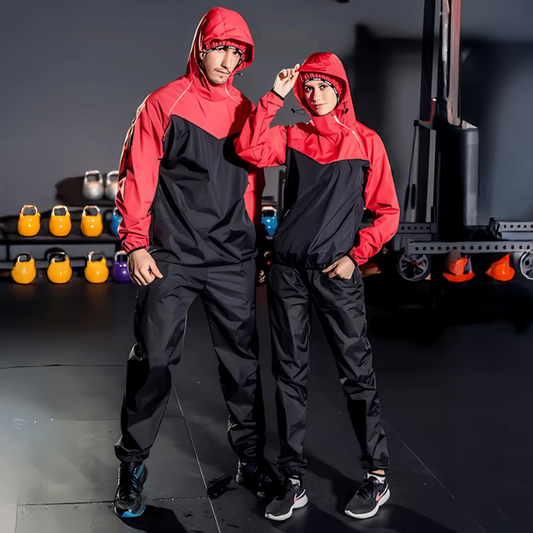 Red Hooded Sauna Suit