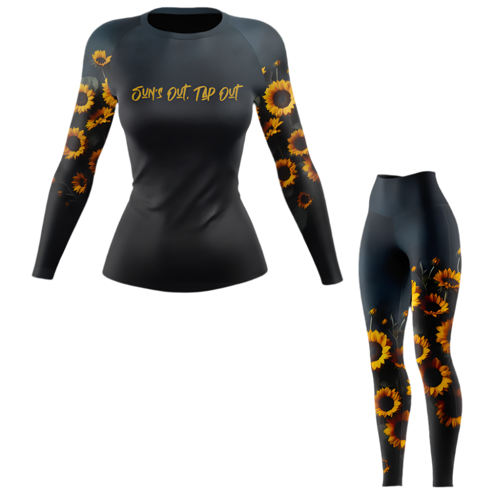 Sun's Out Tap Out BJJ Rash Guard