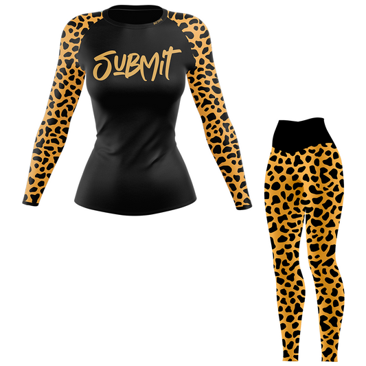 Leopard Submit BJJ Rashguard für Damen