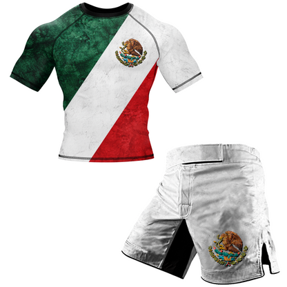 Mexico BJJ Rash Guard - Short Sleeve