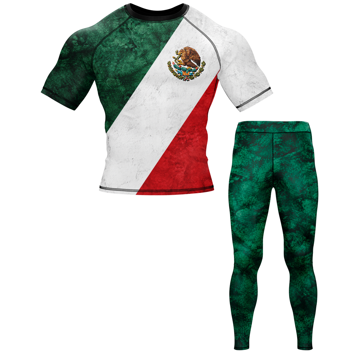 Mexico BJJ Rash Guard - Short Sleeve