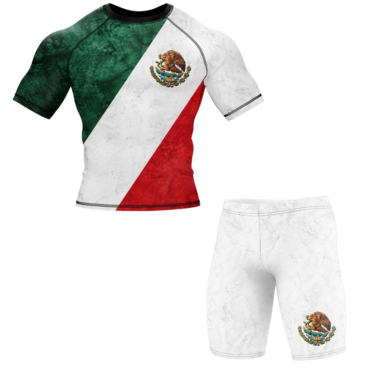 Mexico BJJ Rash Guard - Short Sleeve