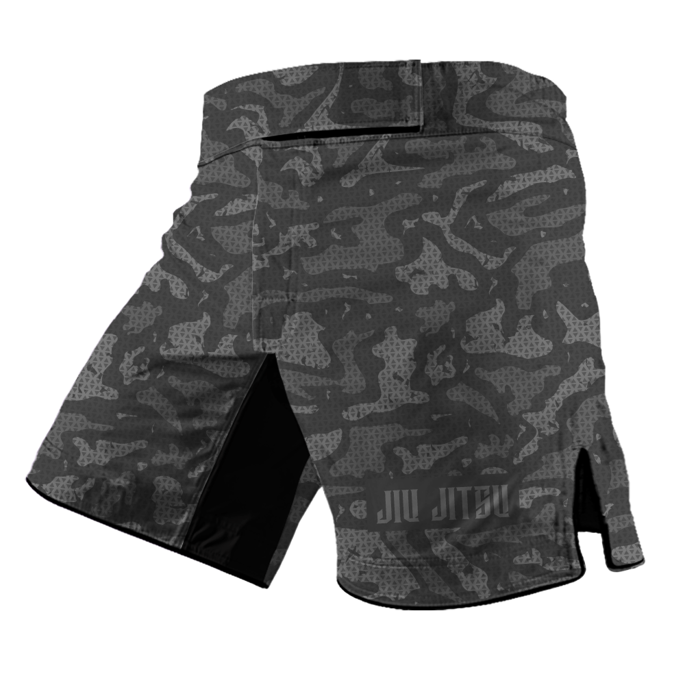 Jiu Jitsu Grey Camo BJJ Rash Guard - Shortsleeve