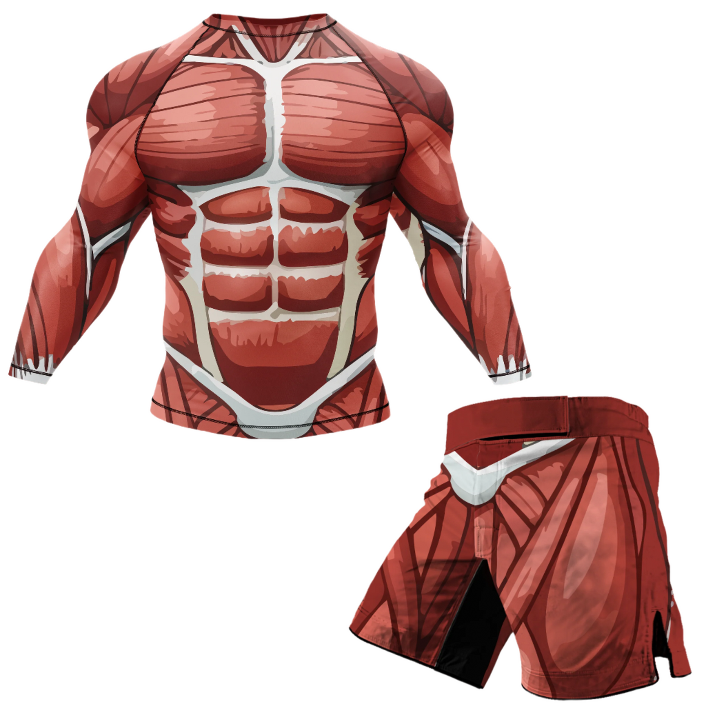 Muscle Anatomy BJJ Rash Guard