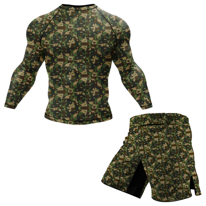 Digital Camo BJJ Rash Guard