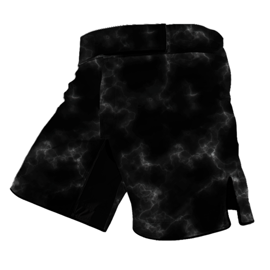 Black Marble Lightning BJJ Shorts