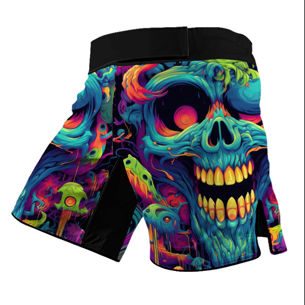 Psychedelic Lock BJJ Rash Guard - Short sleeve