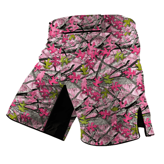 Pink Camo Tree Kids BJJ/ MMA Shorts