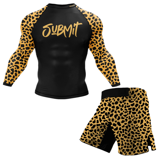 Leopard Submit BJJ Rash Guard