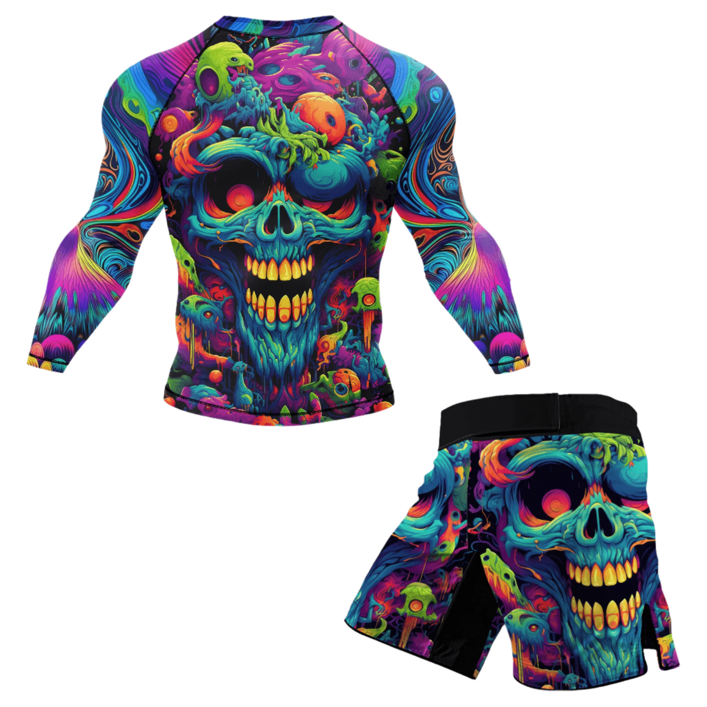 Psychedelic Lock BJJ Rash Guard