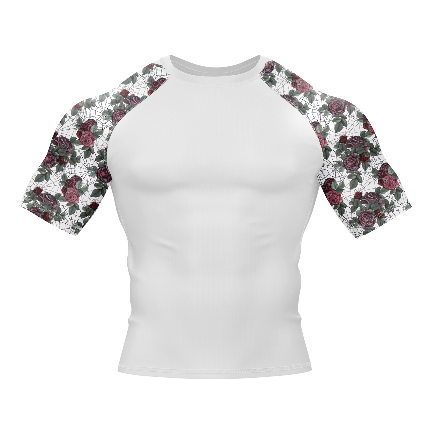 Spider Rose BJJ Rash Guard - Short Sleeve