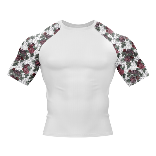 Spider Rose BJJ Rash Guard - Short Sleeve