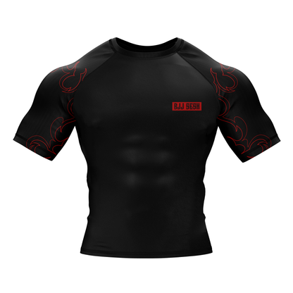 Flame BJJ Rash Guard - Shortsleeve