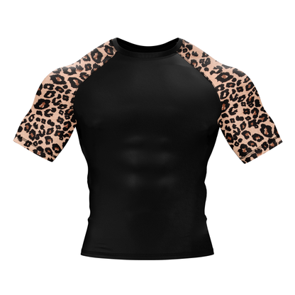 Leopard Takedown BJJ Rash Guard - Shortsleeve